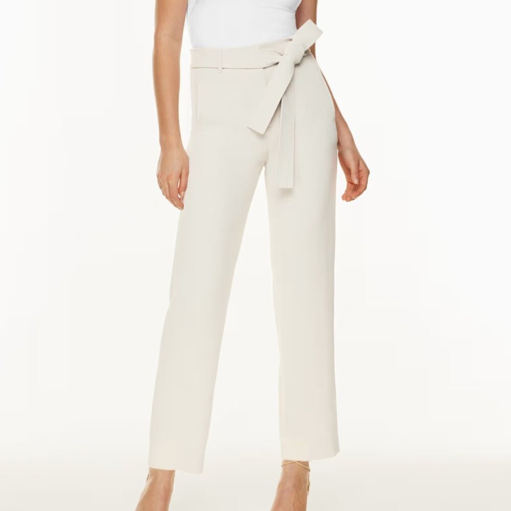 Wilfred TIE-FRONT PANT (Size 2, Color: Bone)